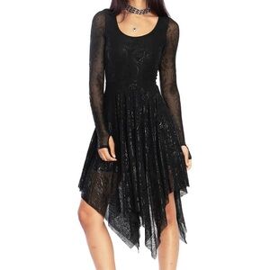 Black milk good charms handkerchief dress